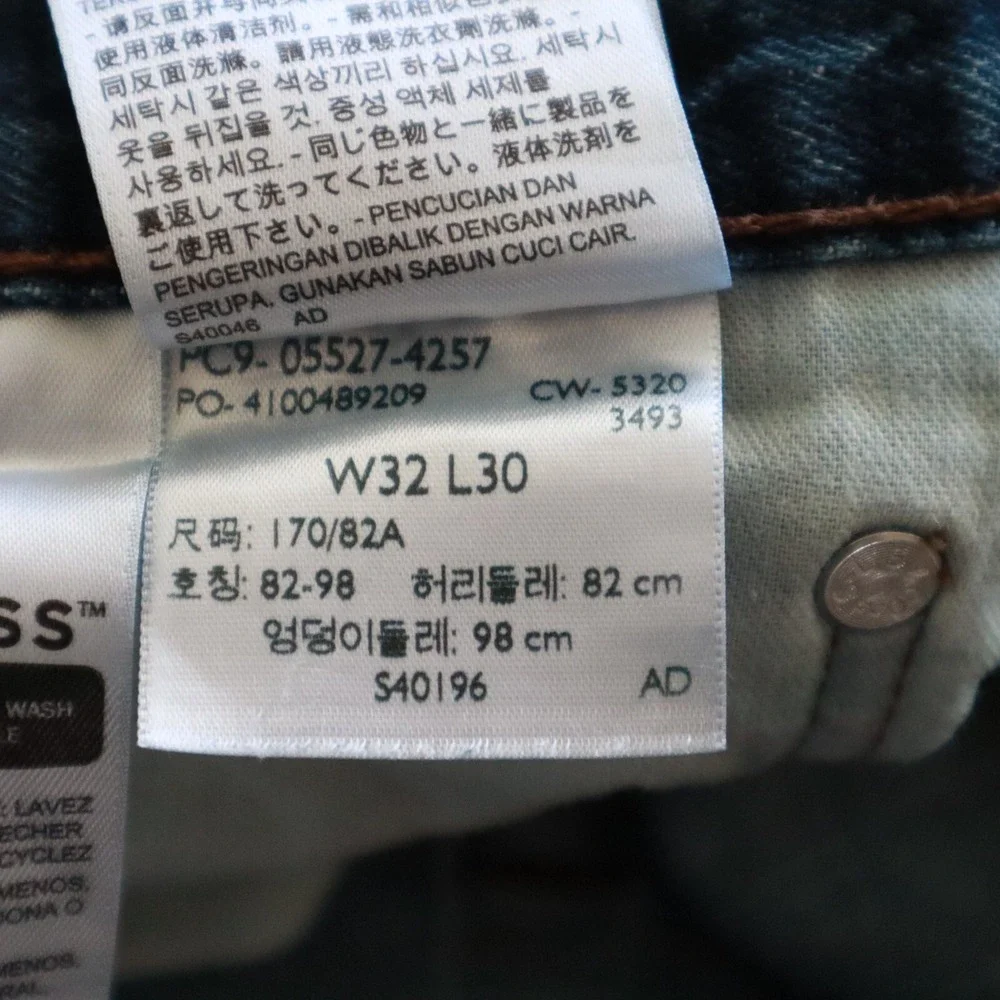 Levi's 527‎ Jeans Mens 32x30 Slim Bootcut 5-Pocket Cotton Denim Blue